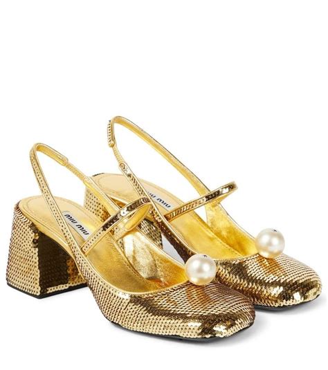 miu miu sequin|miu michu shoes.